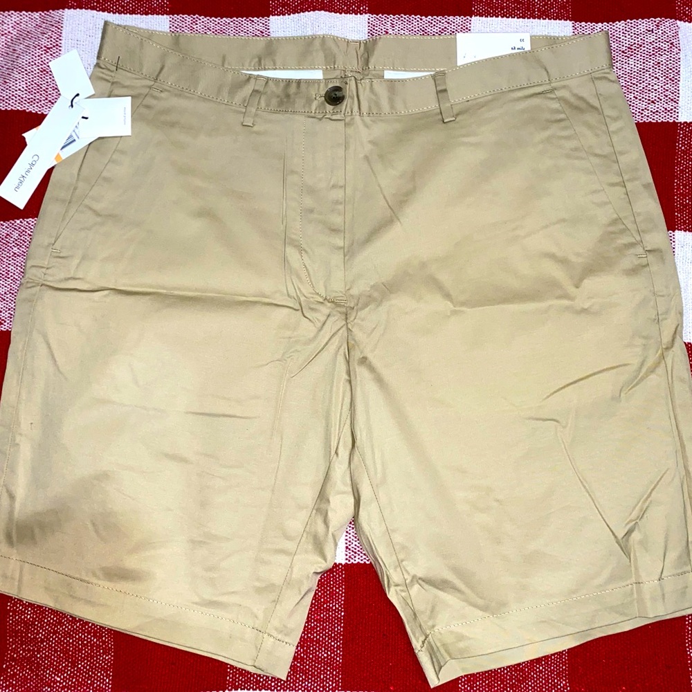 CALVIN KLEIN KHAKI SHORTS **BRAND NEW**